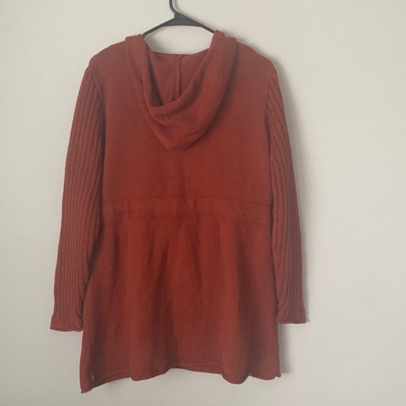 Pure Handknit 100% Cotton Hooded Cardigan - Picture 2 of 8